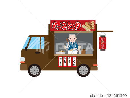 キッチンカーイラスト08 124361399