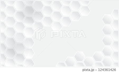 White hexagon medical concept abstract background White hexagon medical concept abstract background 124361426