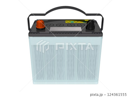 バッテリー 車用バッテリー カーバッテリー(3DCGイメージ) バッテリー 車用バッテリー カーバッテリー(3DCGイメージ) 124361555