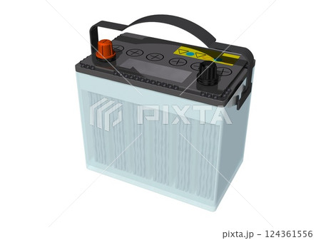 バッテリー 車用バッテリー カーバッテリー(3DCGイメージ) バッテリー 車用バッテリー カーバッテリー(3DCGイメージ) 124361556