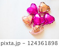 ハートのアルミバルーン 124361898