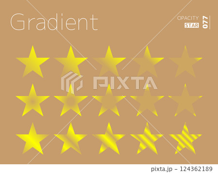 グラデーションの透明度スタイルのセット 077 124362189