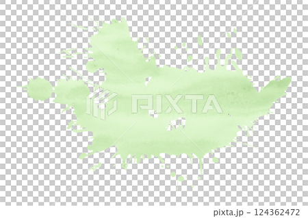 green brush paint stain isolated on transparent background green brush paint stain isolated on transparent background 124362472