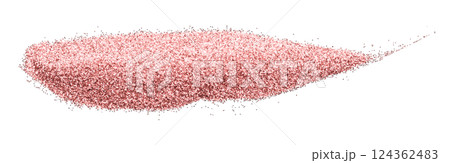 Pink glitter powder isolated on transparent background Pink glitter powder isolated on transparent background 124362483