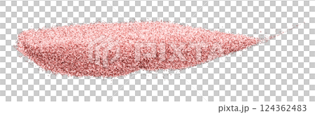 Pink glitter powder isolated on transparent background Pink glitter powder isolated on transparent background 124362483