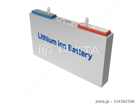EV車用 EV駆動用バッテリー リチウムイオンバッテリー バッテリー(3DCGイメージ) EV車用 EV駆動用バッテリー リチウムイオンバッテリー バッテリー(3DCGイメージ) 124362596