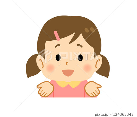 ちょうだいをする女の子 ちょうだいをする女の子 124363345