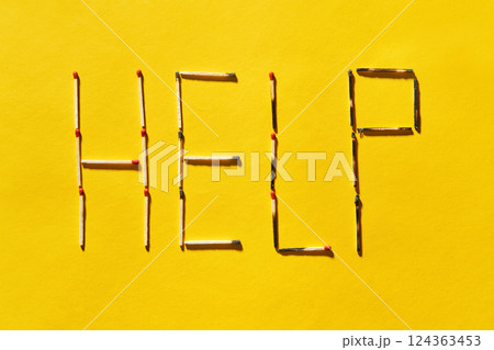 Help, crisis concept 124363453