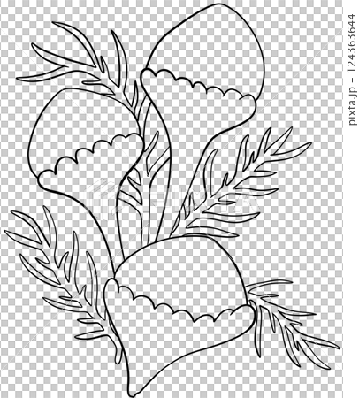 Coloring page Pineapple weed Flowers Edible Flowers 124363644