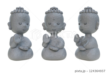 Buddha stone Statue 3D Graphic 124364937