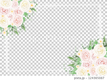 毛茛（木紋背景） 124365087