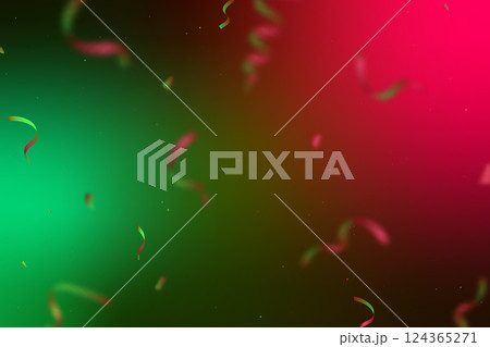 Colorful confetti dances in vibrant hues, creating festive backd 124365271