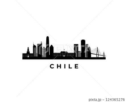Vector Chile skyline.  124365276