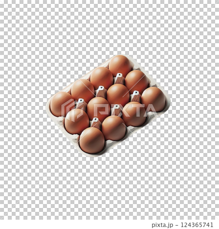 Organic brown eggs in egg tray or carton. Poultry eggs in food or breakfast carton. Organic brown eggs in egg tray or carton. Poultry eggs in food or breakfast carton. 124365741