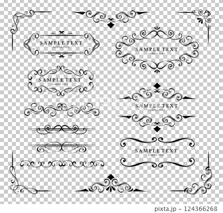 アンティーク　ビンテージ　フレーム飾り枠 124366268