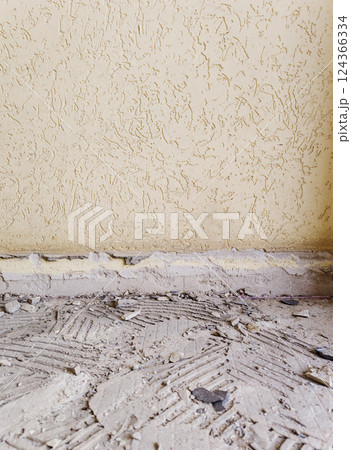 Cracked concrete texture 124366334