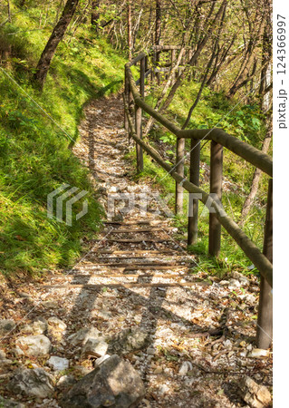 Pathway at Cadini del Brenton, Dolomites, Italy Pathway at Cadini del Brenton, Dolomites, Italy 124366997