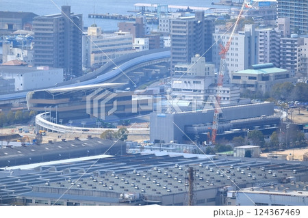 広島市の街並み(黄金山頂上からの風景) 広島市の街並み(黄金山頂上からの風景) 124367469