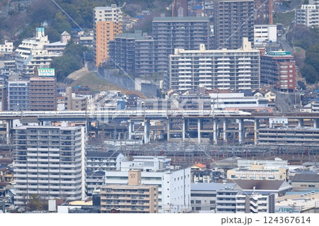 広島市の街並み（黄金山頂上からの風景） 124367614