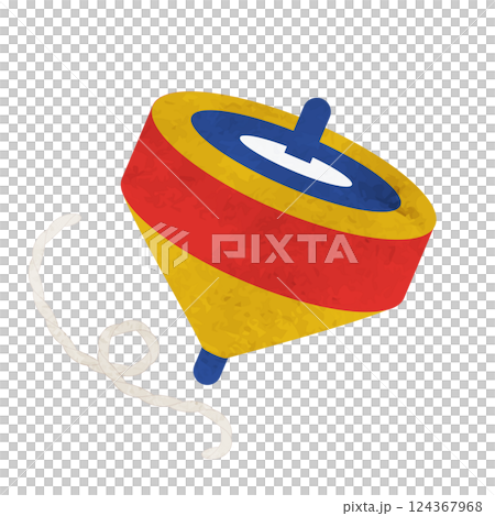 水彩のコマのイラスト 水彩のコマのイラスト 124367968