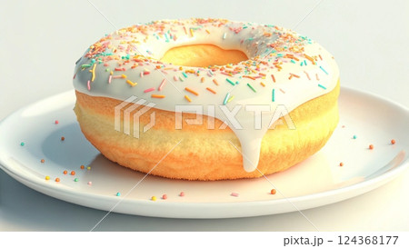 Indulgent Sugar Coated Pastry 124368177