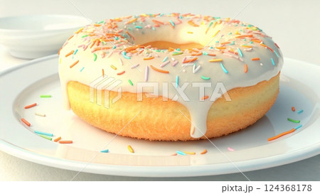 Indulgent Sugar Coated Pastry 124368178