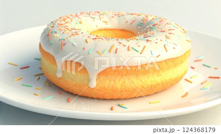 Indulgent Sugar Coated Pastry 124368179