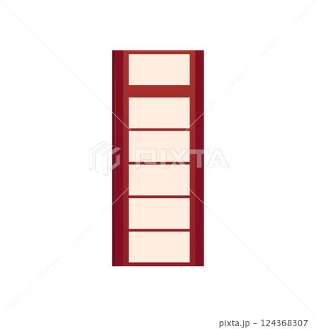 Japanese traditional sliding shoji doors, Vector illustration. 124368307