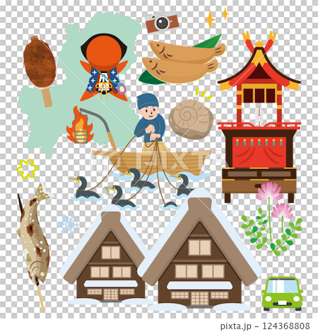 Gifu illustration set 124368808