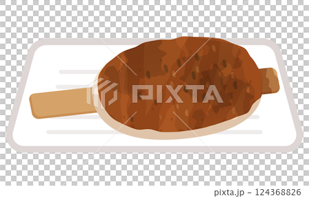 Illustration of Gohei mochi 124368826