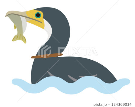 鵜のイラスト 鵜のイラスト 124369034