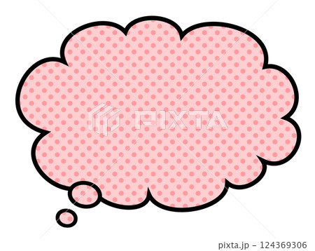 考え 吹き出し ドット 考え 吹き出し ドット 124369306