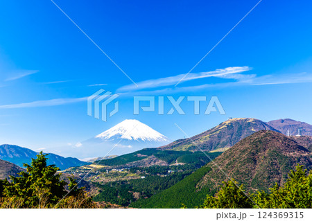 箱根大観山展望台から見る富士山 箱根大観山展望台から見る富士山 124369315