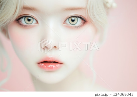 美しい女性のポートレート 124369343