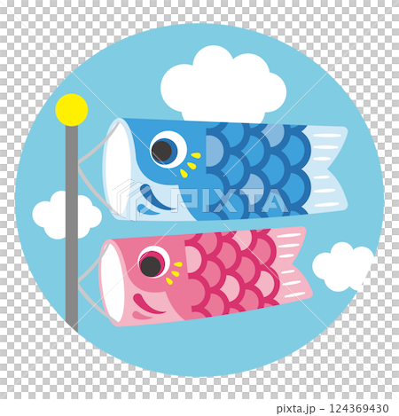 鯉魚飄帶的例證 124369430