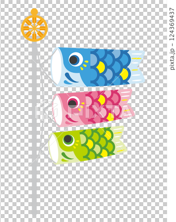 鯉魚飄帶的例證 124369437