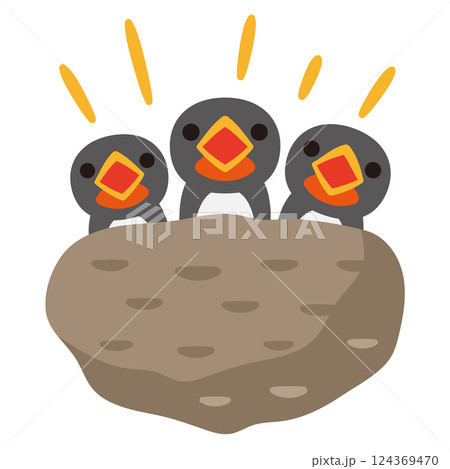 燕の巣のイラスト 燕の巣のイラスト 124369470