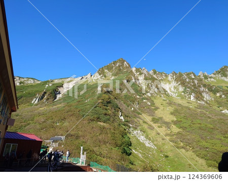 宝剣山荘から宝剣岳を望む 宝剣山荘から宝剣岳を望む 124369606