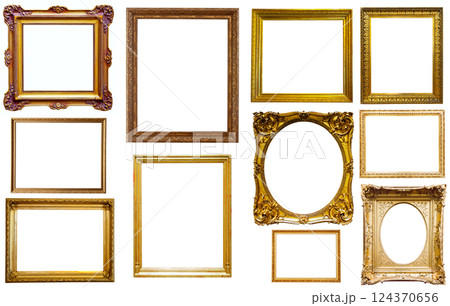 collection of isplated frames 124370656
