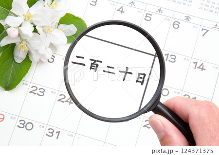 二百ニ十日 (にひゃくはつか)雑節(ざっせつ) 二百ニ十日 (にひゃくはつか)雑節(ざっせつ) 124371375