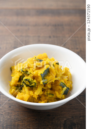 かぼちゃのサラダ 124371590