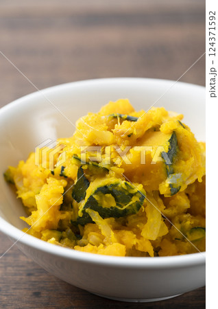 かぼちゃのサラダ 124371592