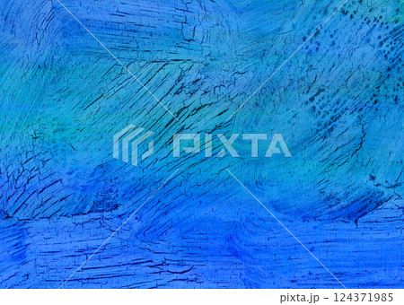 青い水彩背景  124371985