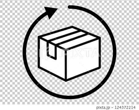 返品のアイコン(交換マーク) 返品のアイコン(交換マーク) 124372214