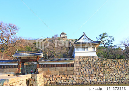香川県丸亀市、丸亀城の風景 香川県丸亀市、丸亀城の風景 124372338