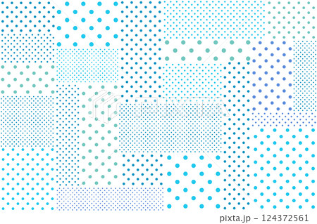 水玉模様の四角形 124372561