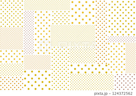 水玉模様の四角形 124372562