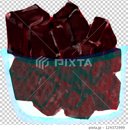 コーヒーゼリーのイラスト 124372999