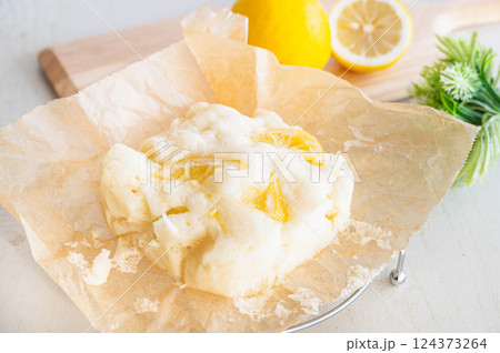 HMでお手軽ヨーグルト蒸しパン 124373264