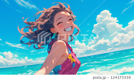 水着の女性 124373339